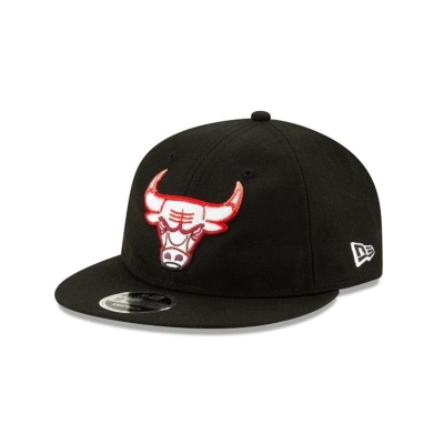 Chicago Bulls Gorra | New Era NBA Gradient Retro Crown 9fifty Strapback Cap Mexico - Negros